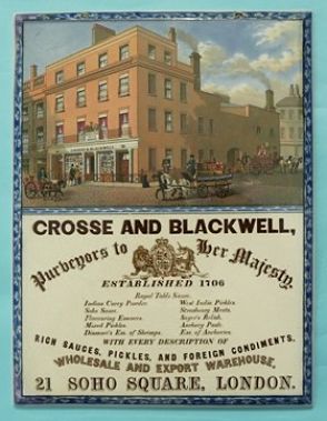 Crosse  Blackwell Square Lid