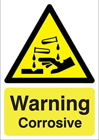 Corrosive Warning Sign Corrosive Warning Sign