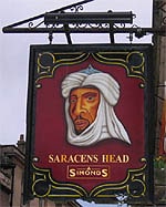 Saracens Head Pub Sign
