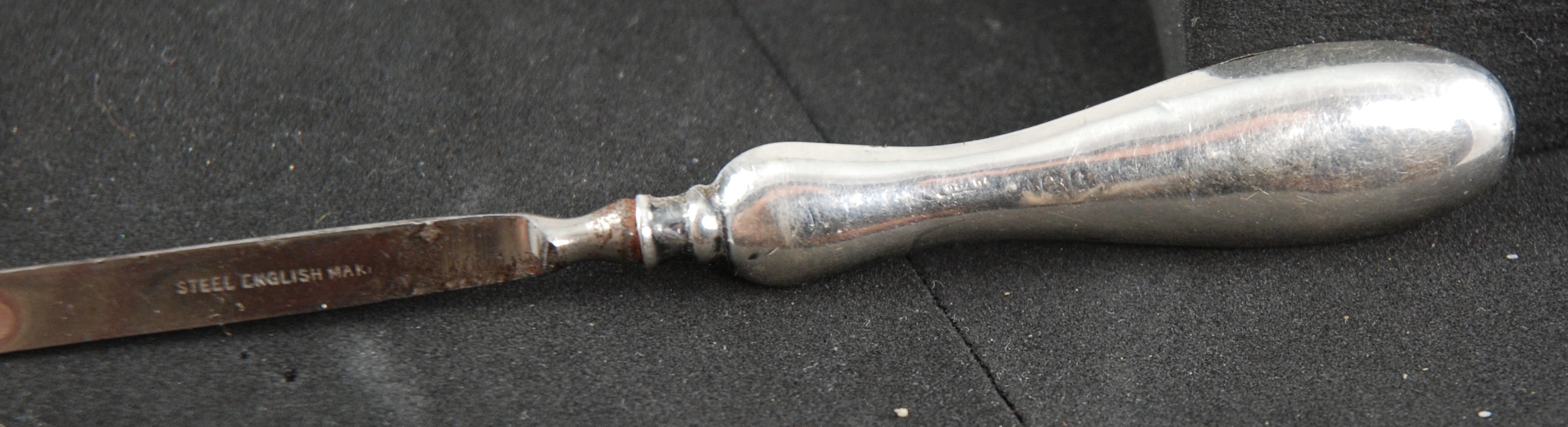 S 469 Silver Handle Cuticle Pusher 1925